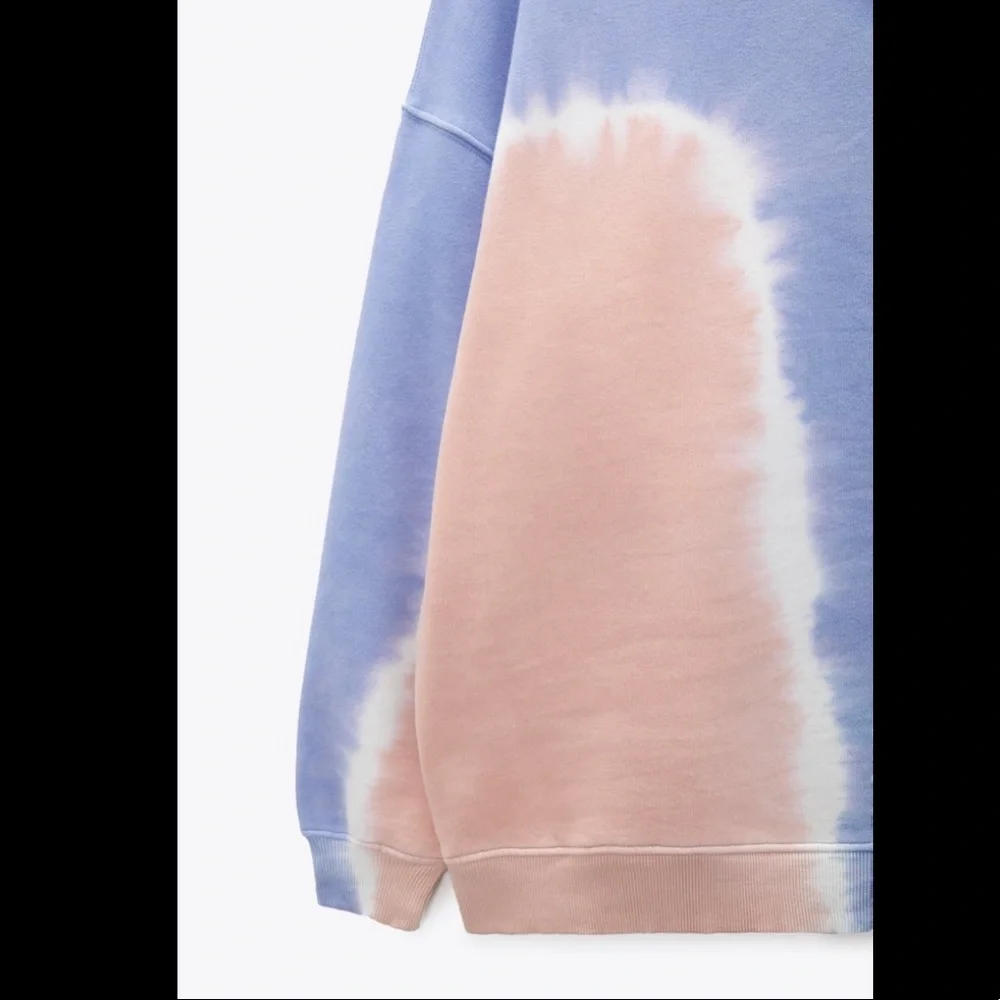 Zara pastel tie dye sweatshirt , designer
